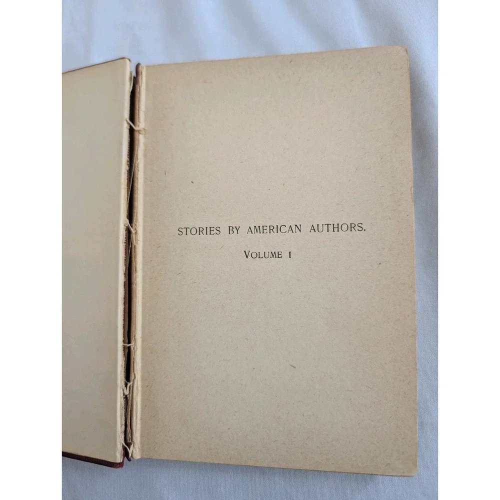 Stories by American Authors Volume 1 (1900) Hardcover Antique Charles Scribner